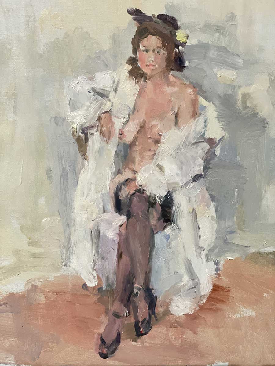 Figuurschilderijen door de schilder Peter Smit.