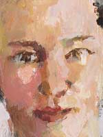 Detail van een portret van Peter Smit.