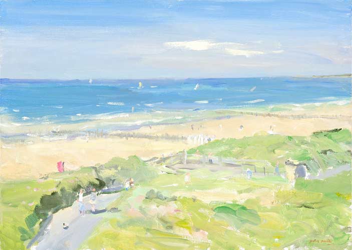 Domburg aan zee - een schildery door Peter Smit.