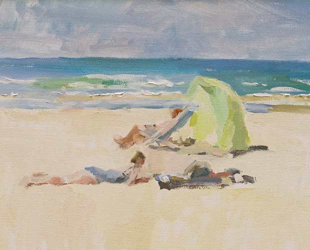 Noordzee - een olieverfschildery door Peter Smit.