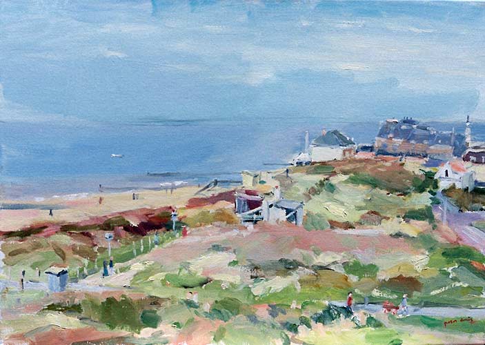 Strandgezichten door de schilder Peter Smit.