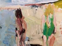 Detail van een strandgezicht van Peter Smit.